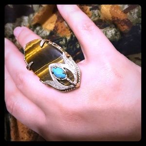 Kendra Scott tiger eye ring
